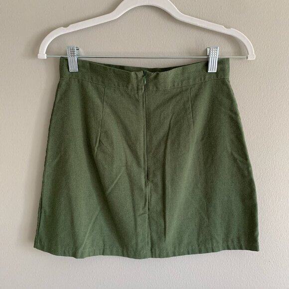 VRG GRL Olive Mini Skirt - Picture 3 of 4